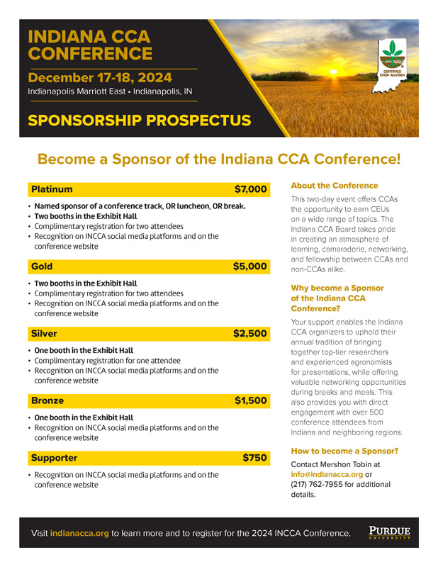 2024 INCCA Conference Sponsorship Prospectus